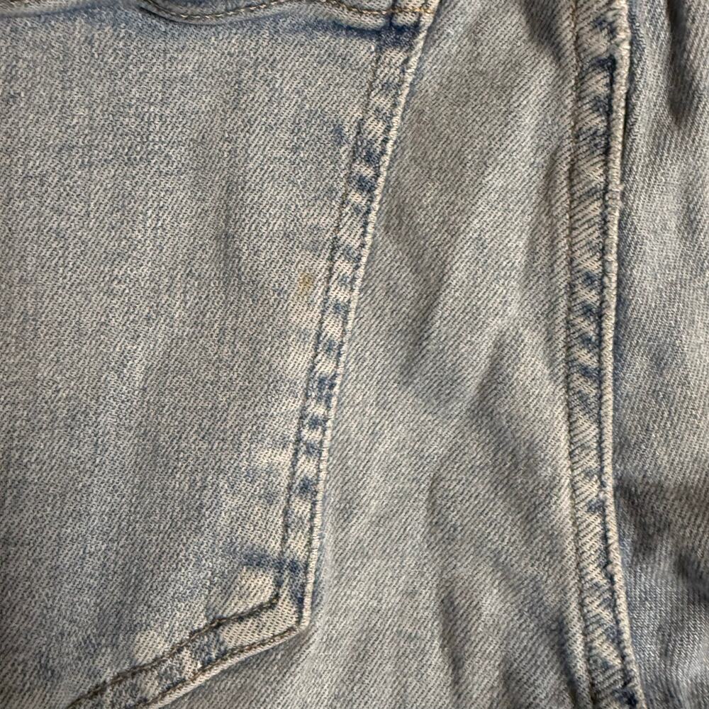 Citizens of Humanity Ella Crop Slim Fit Distressed Light Blue Denim Jean Size 29 - Picture 15 of 16